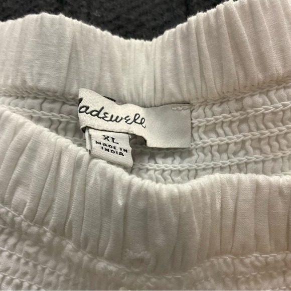 Madewell Embroidered White Lace Mini Skirt Size XL NEW - Picture 6 of 10